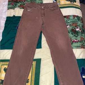 Dickies Carpenter Pants Size 32x30 Brown Distressed. Very Cool Pants. 2012
